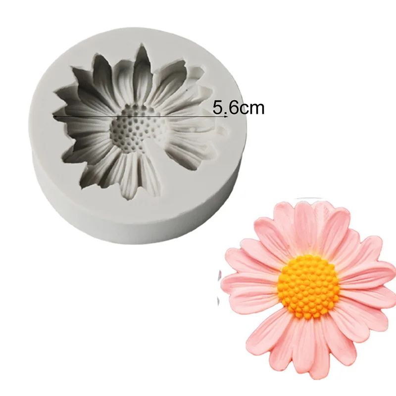 Artisan Daisy & Chamomile Silicone Craft Mold – Floral DIY soap & candle making Mold Set
