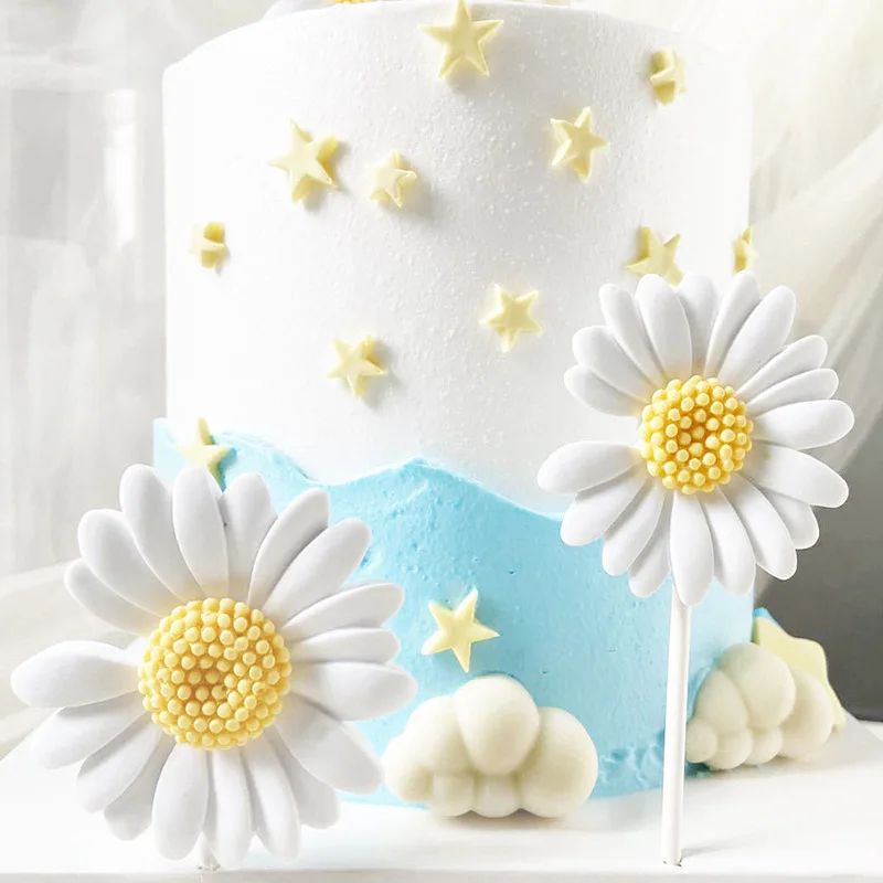 Artisan Daisy & Chamomile Silicone Craft Mold – Floral DIY soap & candle making Mold Set