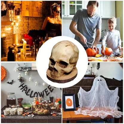 Skull Skeleton Kitchen Knife Holder Stand