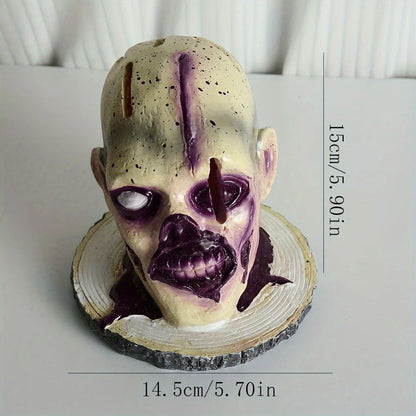 Skull Skeleton Kitchen Knife Holder Stand