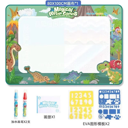 Montessori Magic Water Drawing Mat 39.37x31.50in With Reusable Water Pen