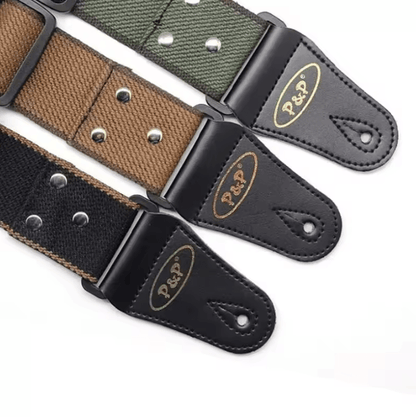 Adjustable Pure Cotton Guitar Strap – Comfortable Accessory for Guitar & Bass