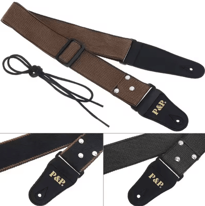 Adjustable Pure Cotton Guitar Strap – Comfortable Accessory for Guitar & Bass