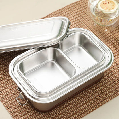 Stainless Steel Double-Layer 1200 ml Bento Lunch Box