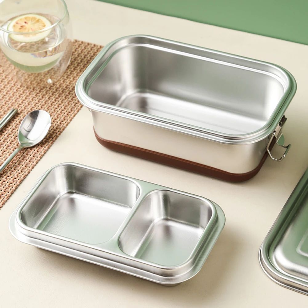 Stainless Steel Double-Layer 1200 ml Bento Lunch Box