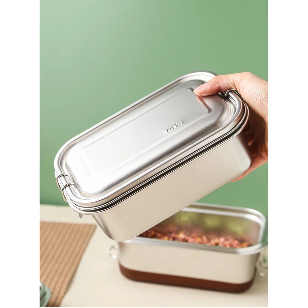 Stainless Steel Double-Layer 1200 ml Bento Lunch Box