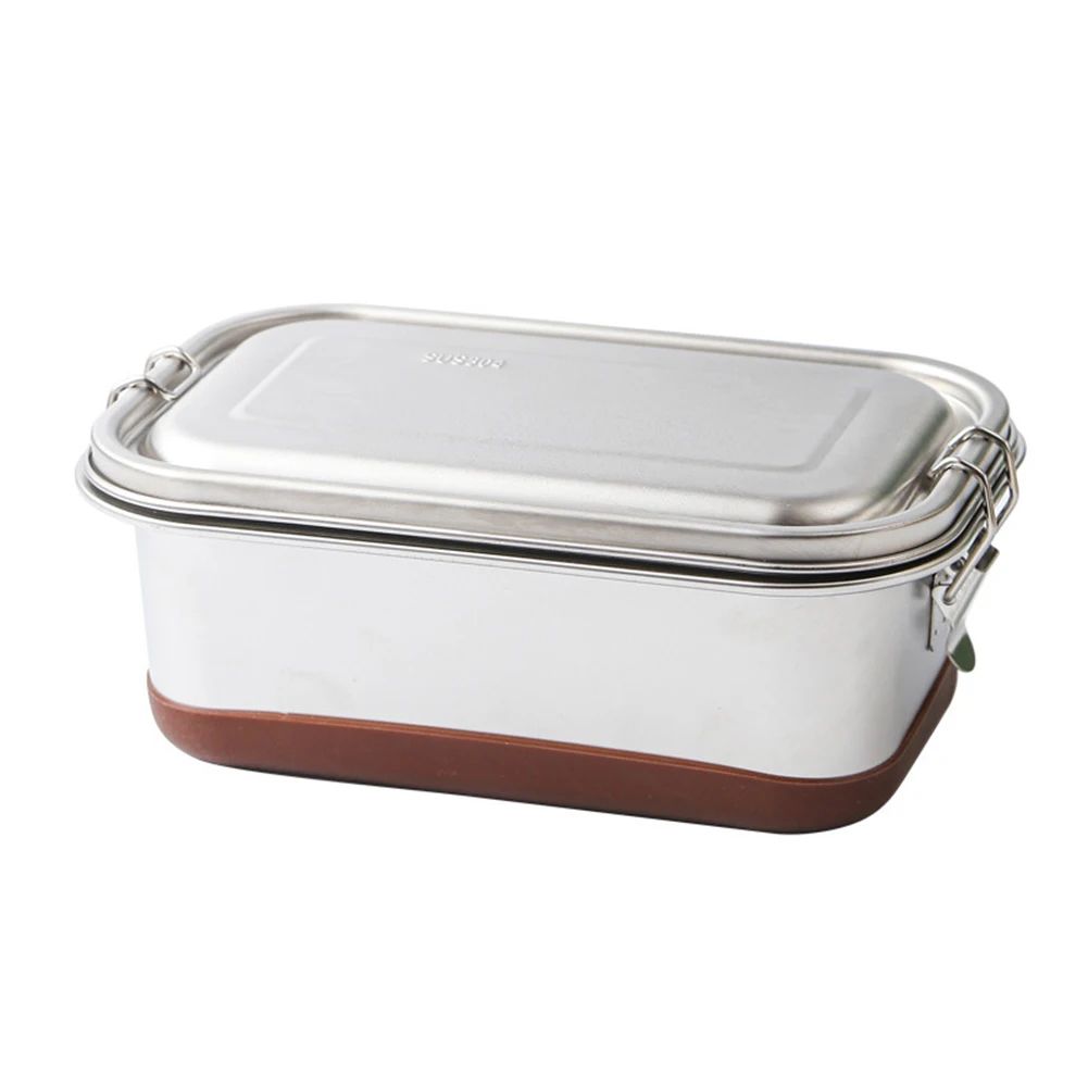 Stainless Steel Double-Layer 1200 ml Bento Lunch Box