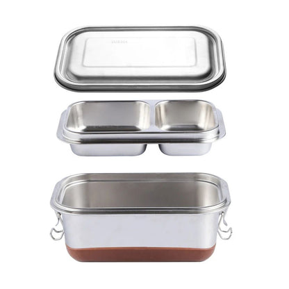 Stainless Steel Double-Layer 1200 ml Bento Lunch Box