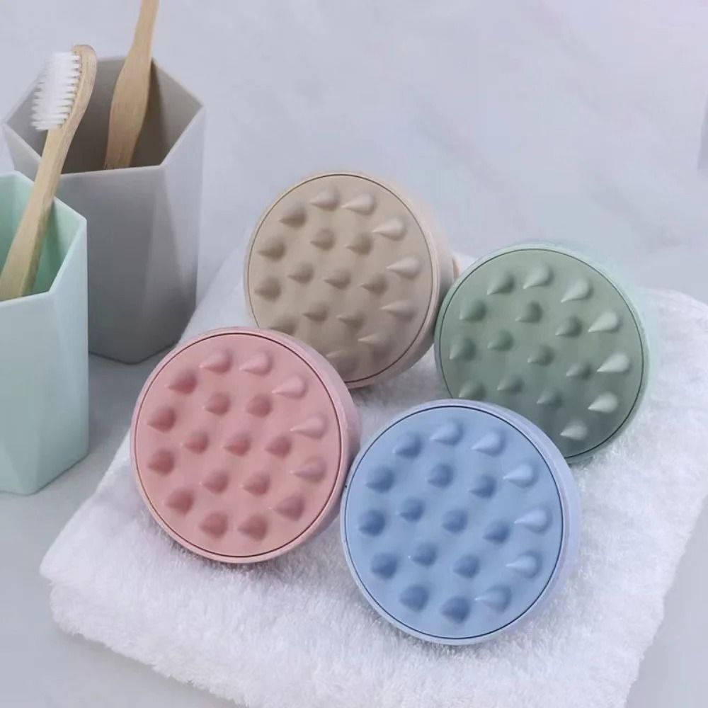 Silicone Shampoo Scalp Massage Brush and Hair Washing Comb for Shower and Bath