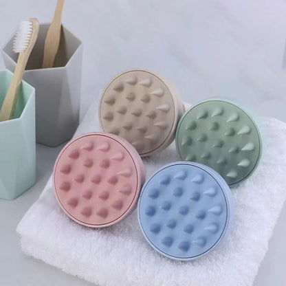 Silicone Shampoo Scalp Massage Brush and Hair Washing Comb for Shower and Bath