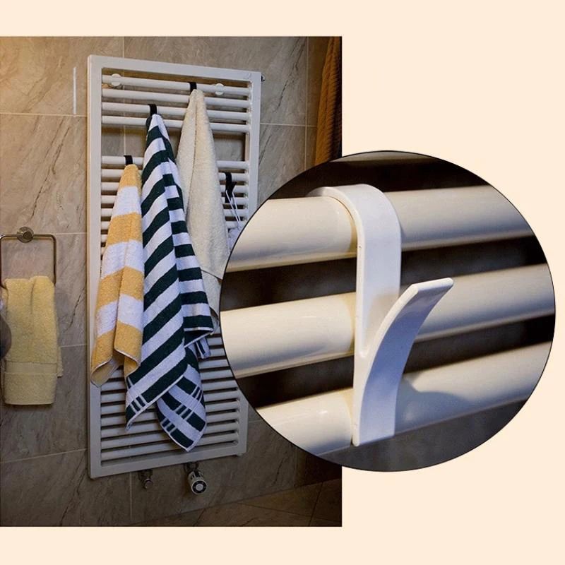 Heated Towel Rail Hooks Set (2–6pcs), Multi-Purpose radiator towel hooks for Towels, Coats & Scarves