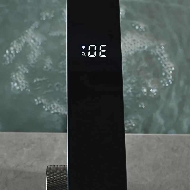 Digital Display Bathroom Basin Faucet – Intelligent LED Brass Deck-Mounted Hot & Cold Mixer Tap