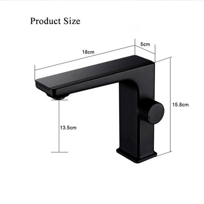 Digital Display Bathroom Basin Faucet – Intelligent LED Brass Deck-Mounted Hot & Cold Mixer Tap