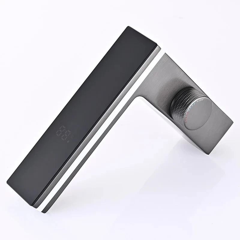 Digital Display Bathroom Basin Faucet – Intelligent LED Brass Deck-Mounted Hot & Cold Mixer Tap
