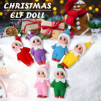 Naughty Felt Christmas Elf Doll Ornament – Mini Shelf Elf Decoration & Stocking Stuffer