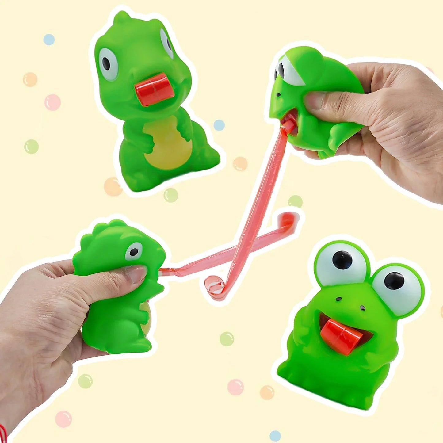 Creative Fidget Toy - Stress Relief Frog Dinosaur Pinch Toy for Kids