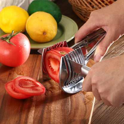 Stainless Steel Handheld Kitchen Slicer – Multifunctional Fruit & Vegetable Cutter for Easy Orange & Lemon Slicing