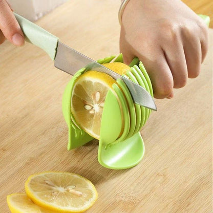 Stainless Steel Handheld Kitchen Slicer – Multifunctional Fruit & Vegetable Cutter for Easy Orange & Lemon Slicing