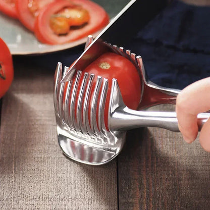Stainless Steel Handheld Kitchen Slicer – Multifunctional Fruit & Vegetable Cutter for Easy Orange & Lemon Slicing