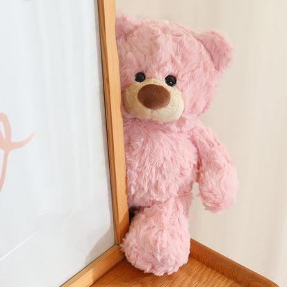 Three Color Bear Plush Toy for Couples Cute Teddy Bear Plush Doll Stuffed Animal for Sweethearts