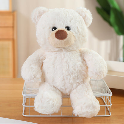 Three Color Bear Plush Toy for Couples Cute Teddy Bear Plush Doll Stuffed Animal for Sweethearts