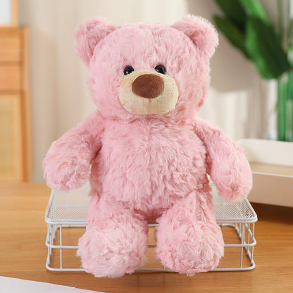 Three Color Bear Plush Toy for Couples Cute Teddy Bear Plush Doll Stuffed Animal for Sweethearts
