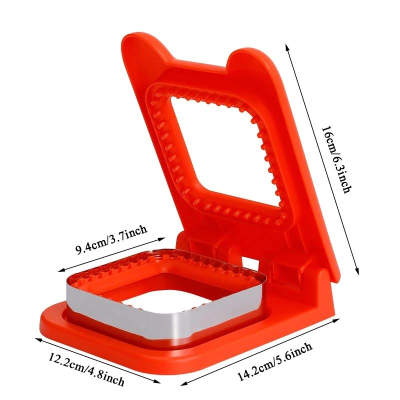 Crustless Sandwich Cutter and Sealer – Stainless Steel Kids Lunch Sandwich Press