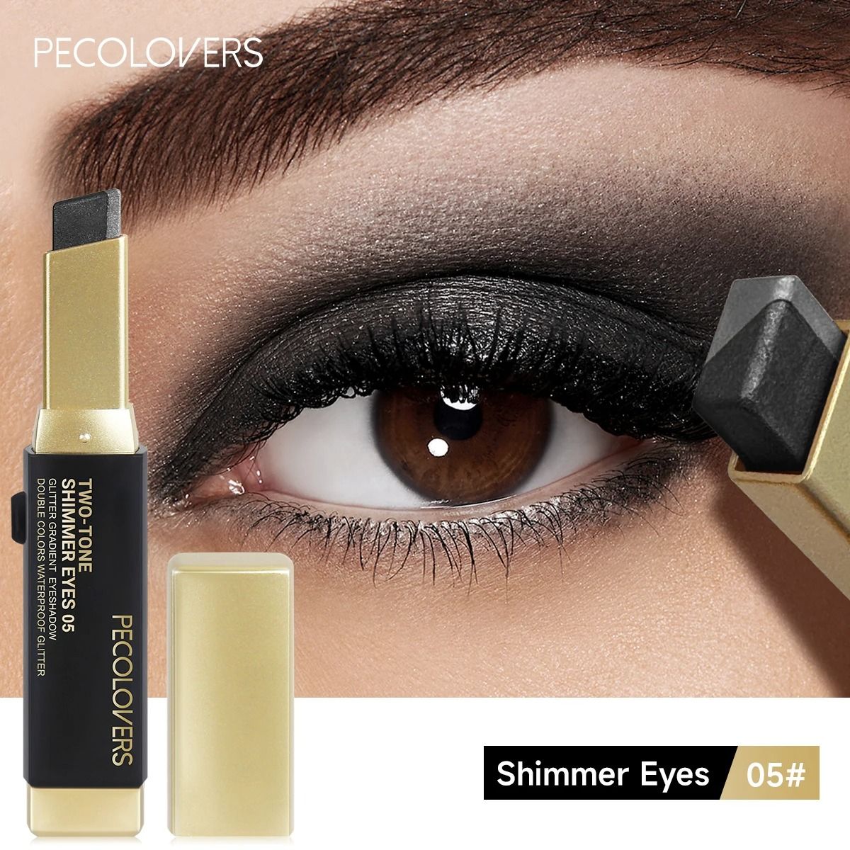 Dual Tone Pearlescent Eyeshadow Stick Waterproof Long Lasting