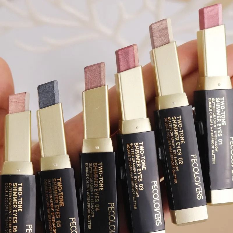 Dual Tone Pearlescent Eyeshadow Stick Waterproof Long Lasting