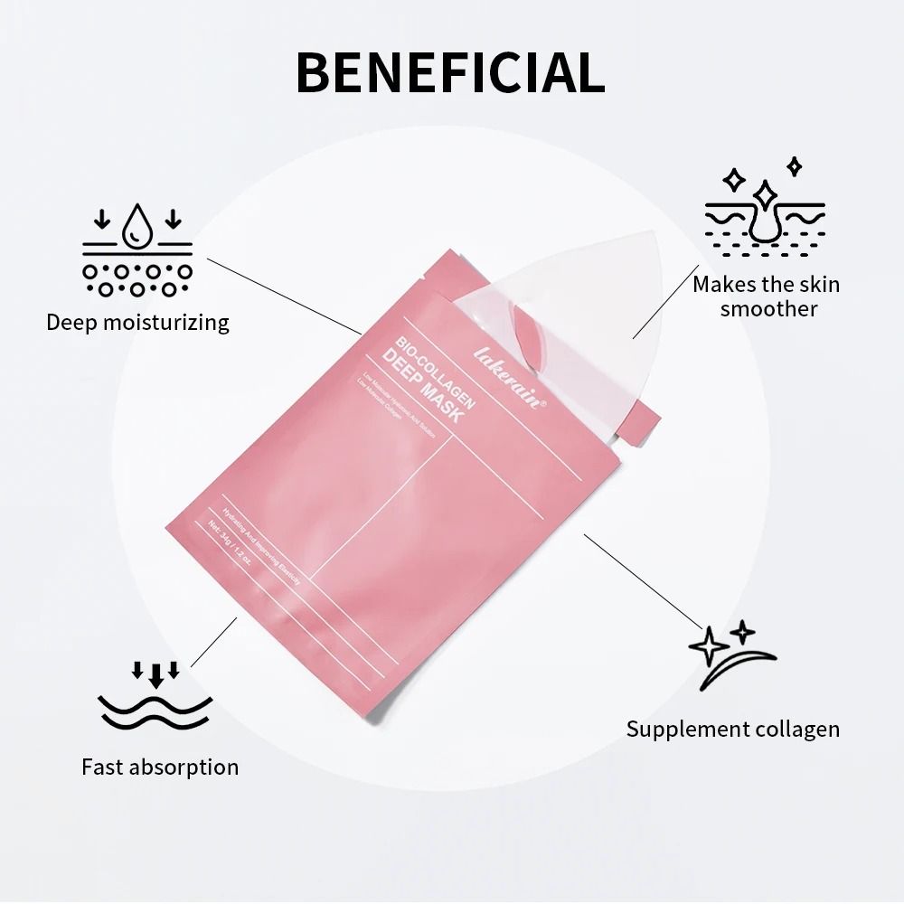 Bio Collagen Real Deep Hydrating Overnight Hydrogel Face Mask