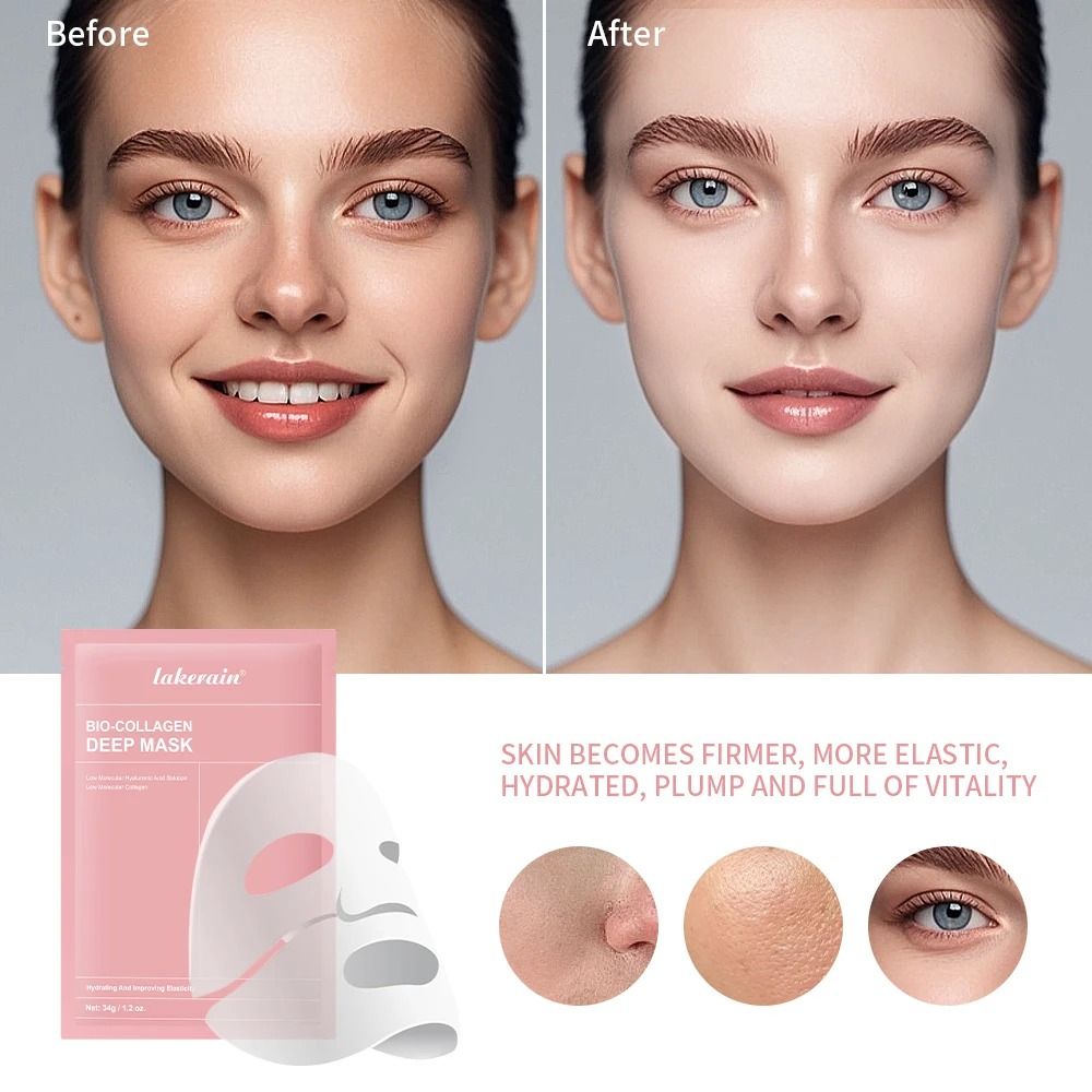 Bio Collagen Real Deep Hydrating Overnight Hydrogel Face Mask