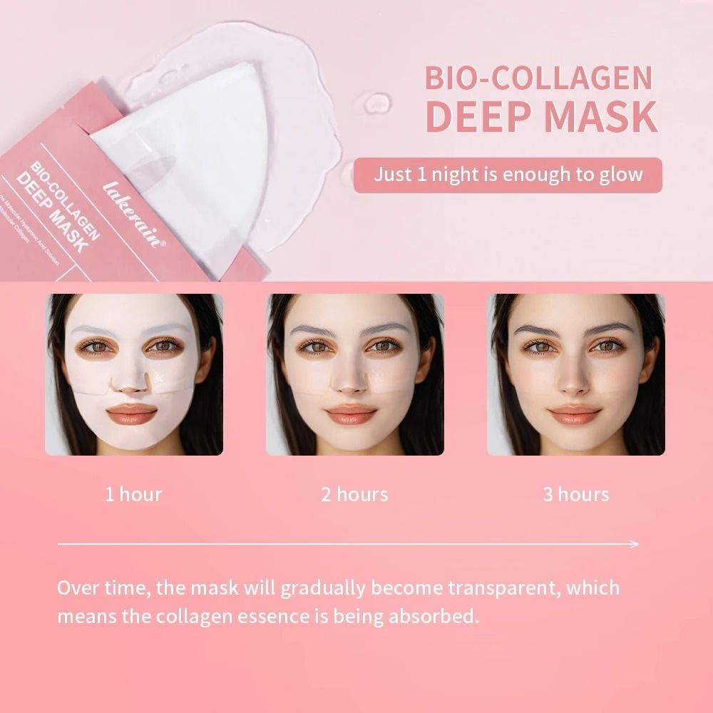 Bio Collagen Real Deep Hydrating Overnight Hydrogel Face Mask