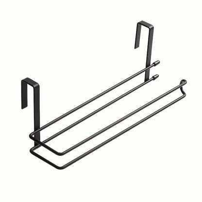 Drill-Free Wall Mounted Paper Towel Holder & Plastic Wrap Organizer