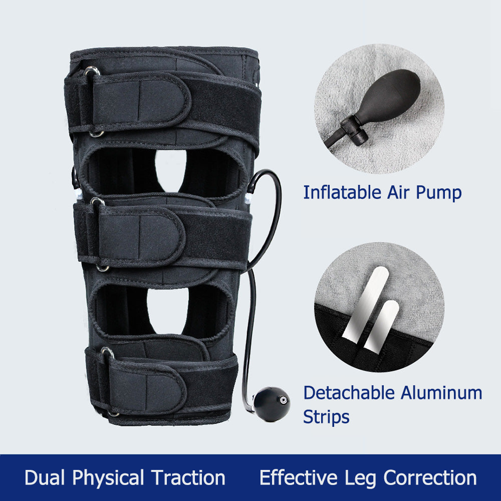 Leg Correction Band Adjustable Leg Correction Belt with Air Pump Support for Bowed Knees and Posture Alignment