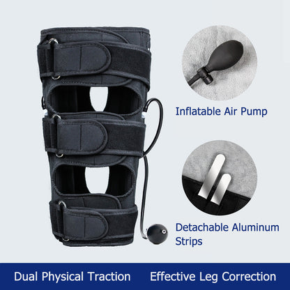 Leg Correction Band Adjustable Leg Correction Belt with Air Pump Support for Bowed Knees and Posture Alignment