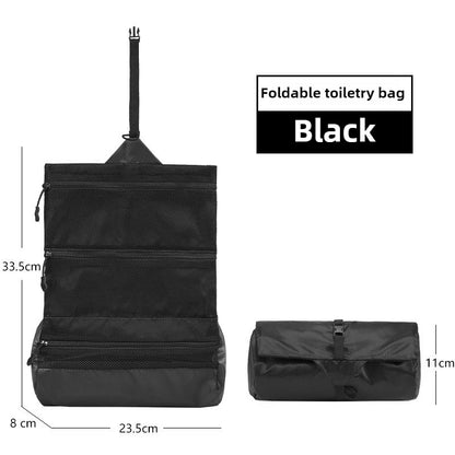 Premium Foldable Toiletry Organizer Waterproof Portable Washing Bag for Travel, Camping, Hiking, Business & Gym Storage