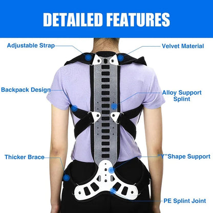 Adjustable Back Brace Posture Corrector Spine Support Trainer for Men and Women with Breathable