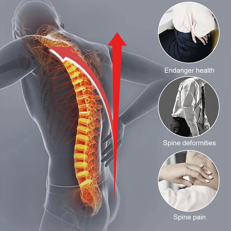 Adjustable Back Brace Posture Corrector Spine Support Trainer for Men and Women with Breathable