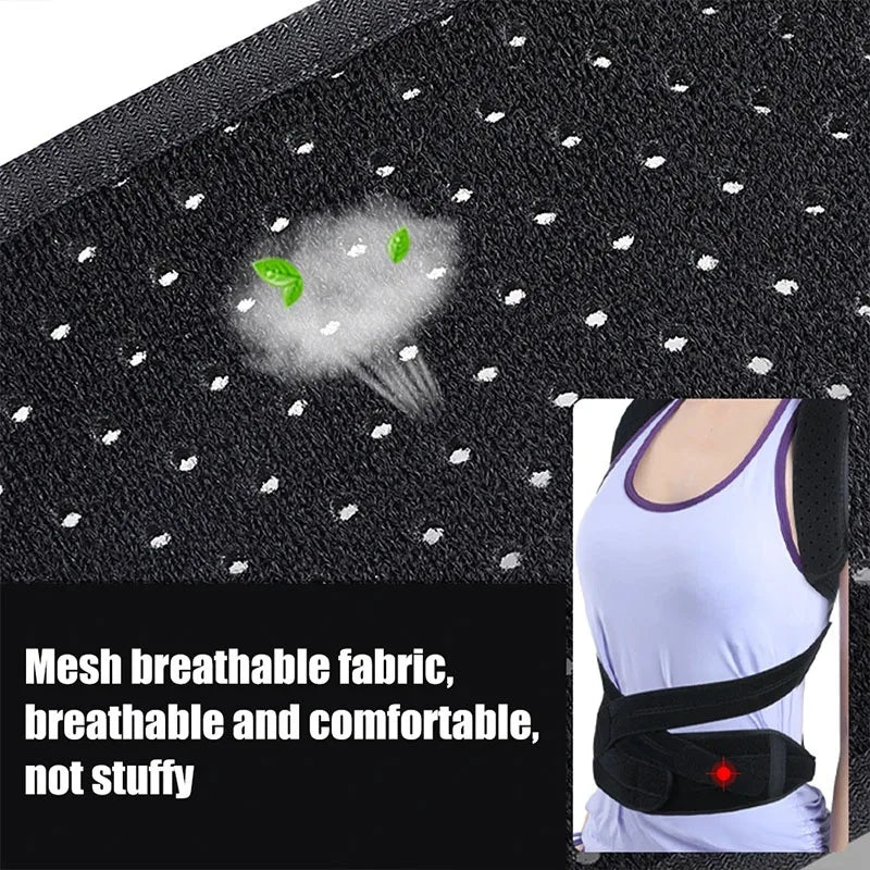 Adjustable Back Brace Posture Corrector Spine Support Trainer for Men and Women with Breathable