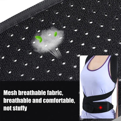 Adjustable Back Brace Posture Corrector Spine Support Trainer for Men and Women with Breathable