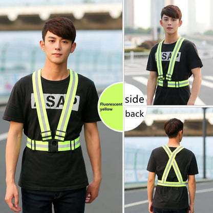 Reflective Safety Vest for Night Running & Riding – Adjustable, Comfortable, and Visible for Adults & Children