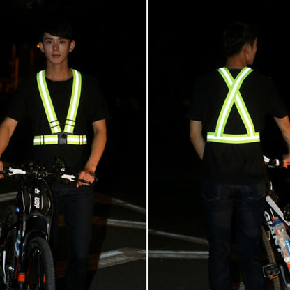 Reflective Safety Vest for Night Running & Riding – Adjustable, Comfortable, and Visible for Adults & Children