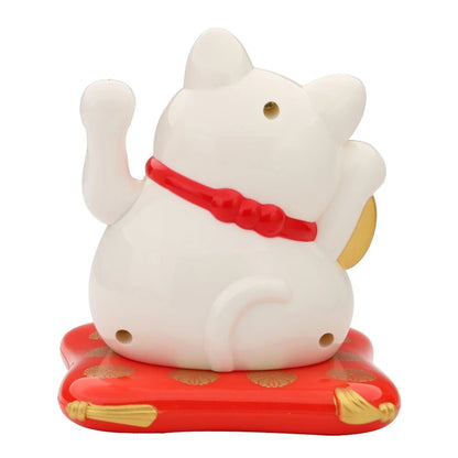 2.5 inch Solar Powered Waving Lucky Cat Figurine