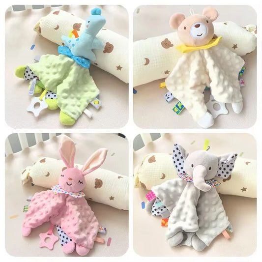 CuddleComfort Baby Soothing Doll Towel with Teether and Rattles