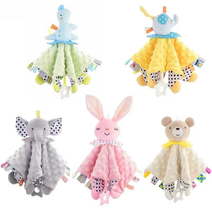 CuddleComfort Baby Soothing Doll Towel with Teether and Rattles