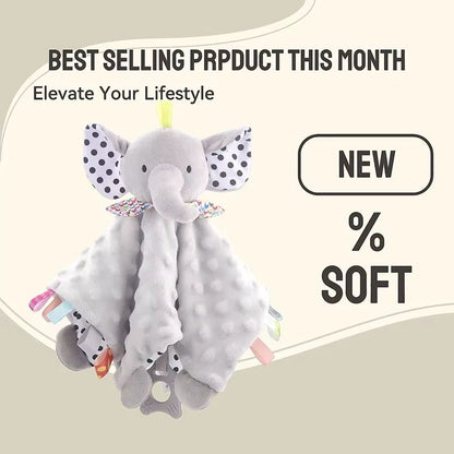 CuddleComfort Baby Soothing Doll Towel with Teether and Rattles