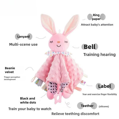 CuddleComfort Baby Soothing Doll Towel with Teether and Rattles