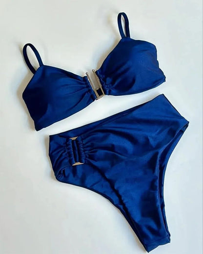 Bandeau Push-Up Bikini Set Womens Brazilian Swimwear 2024