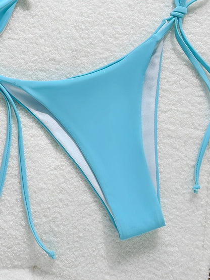 Womens Metal Starfish Bikini Set Tie-Side 2-Piece Swimsuit