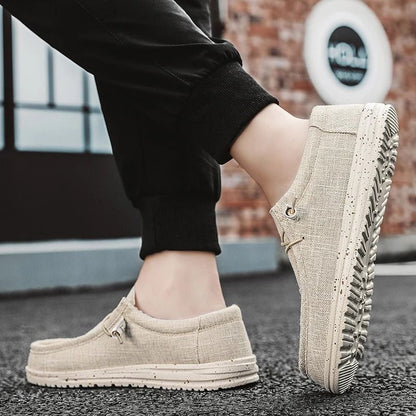 Mens Casual Canvas Breathable Loafers